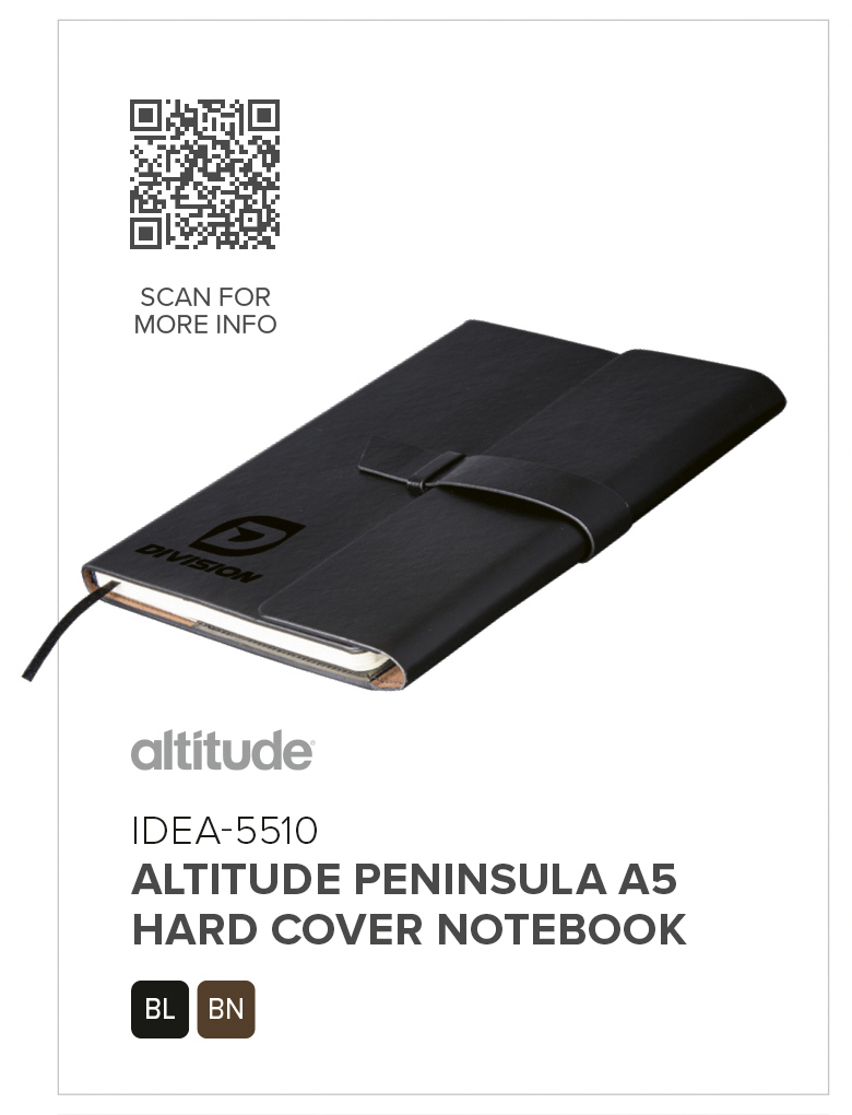 Altitude Peninsula A5 Hard Cover Notebook
